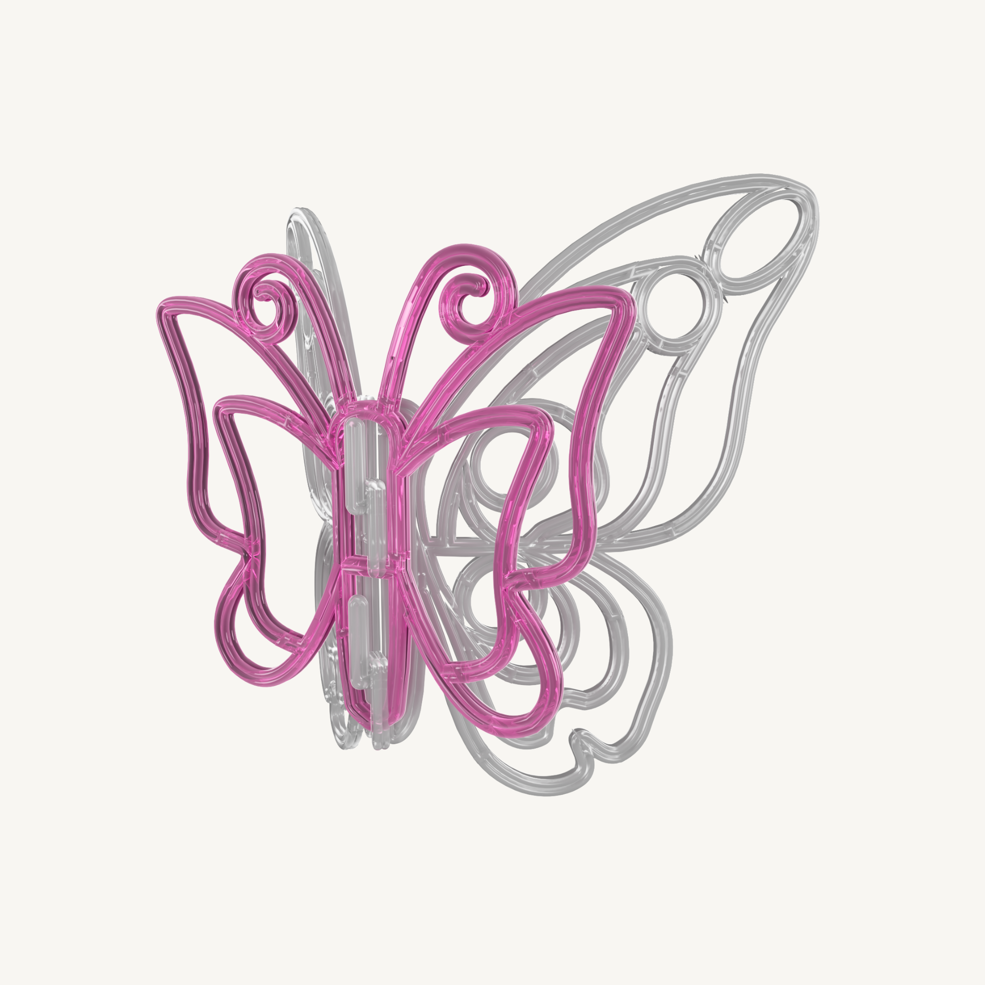 Décor suspension 3D Papillon pop H0,51 x L0,62 x P0,24m